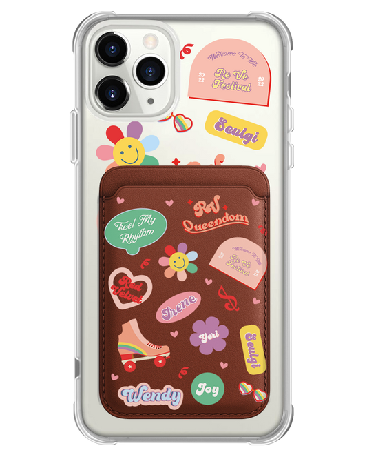 iPhone Magnetic Wallet Case - Red Velvet Sticker Pack