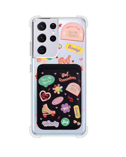 Android Magnetic Wallet Case - Red Velvet Sticker Pack