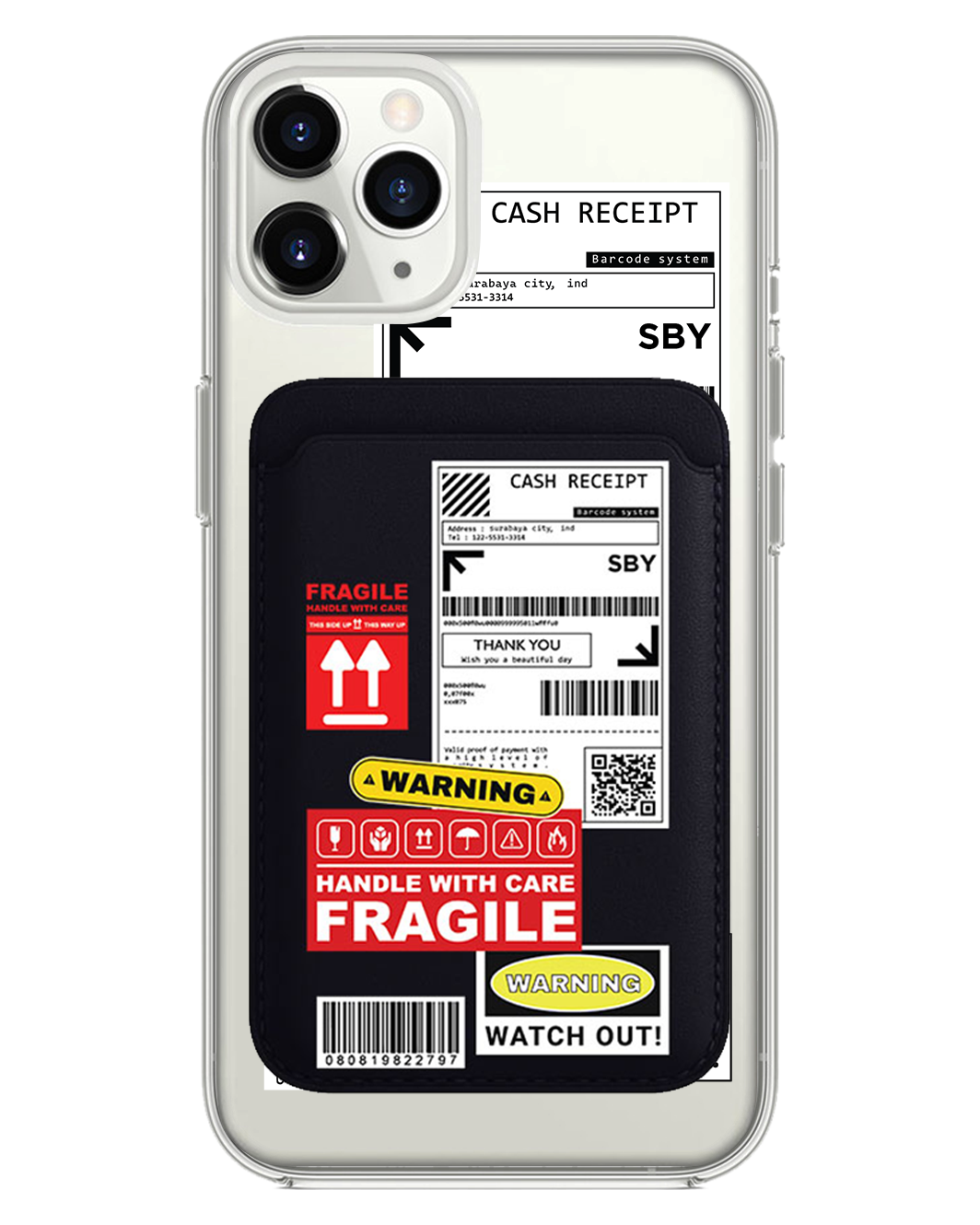 iPhone Magnetic Wallet Case - Shipping Label