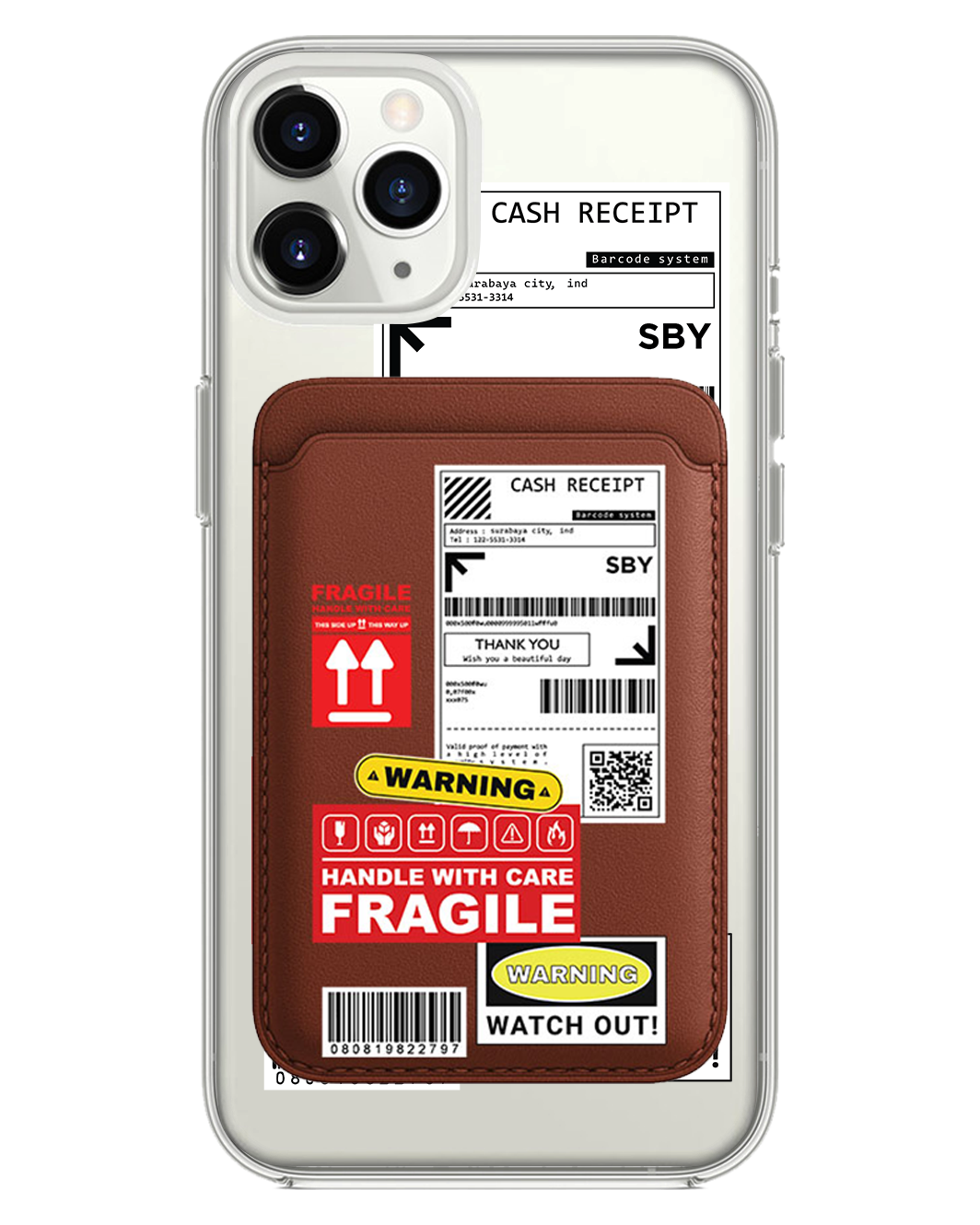 iPhone Magnetic Wallet Case - Shipping Label