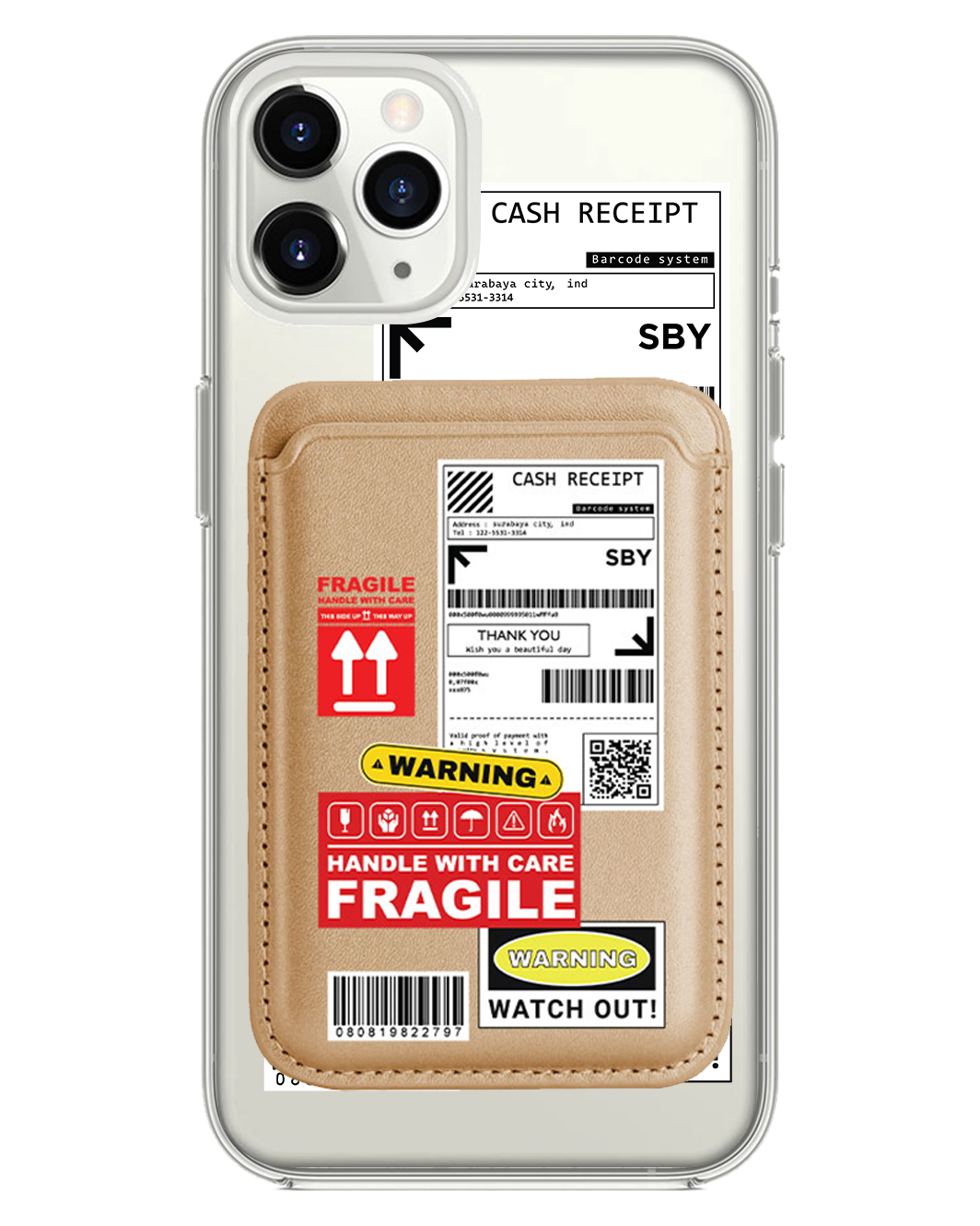 iPhone Magnetic Wallet Case - Shipping Label