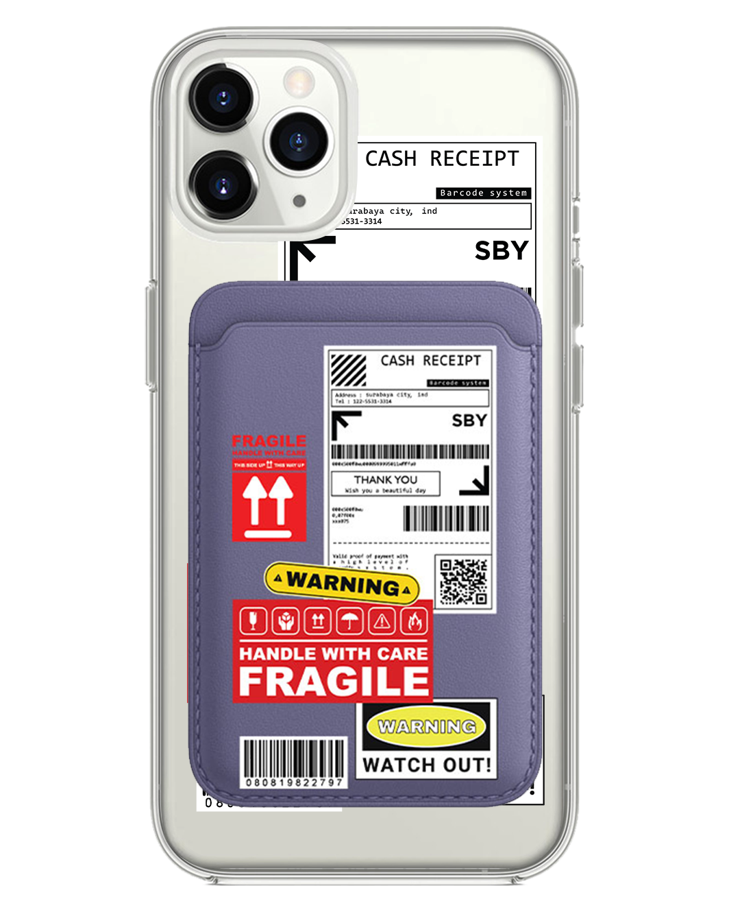 iPhone Magnetic Wallet Case - Shipping Label