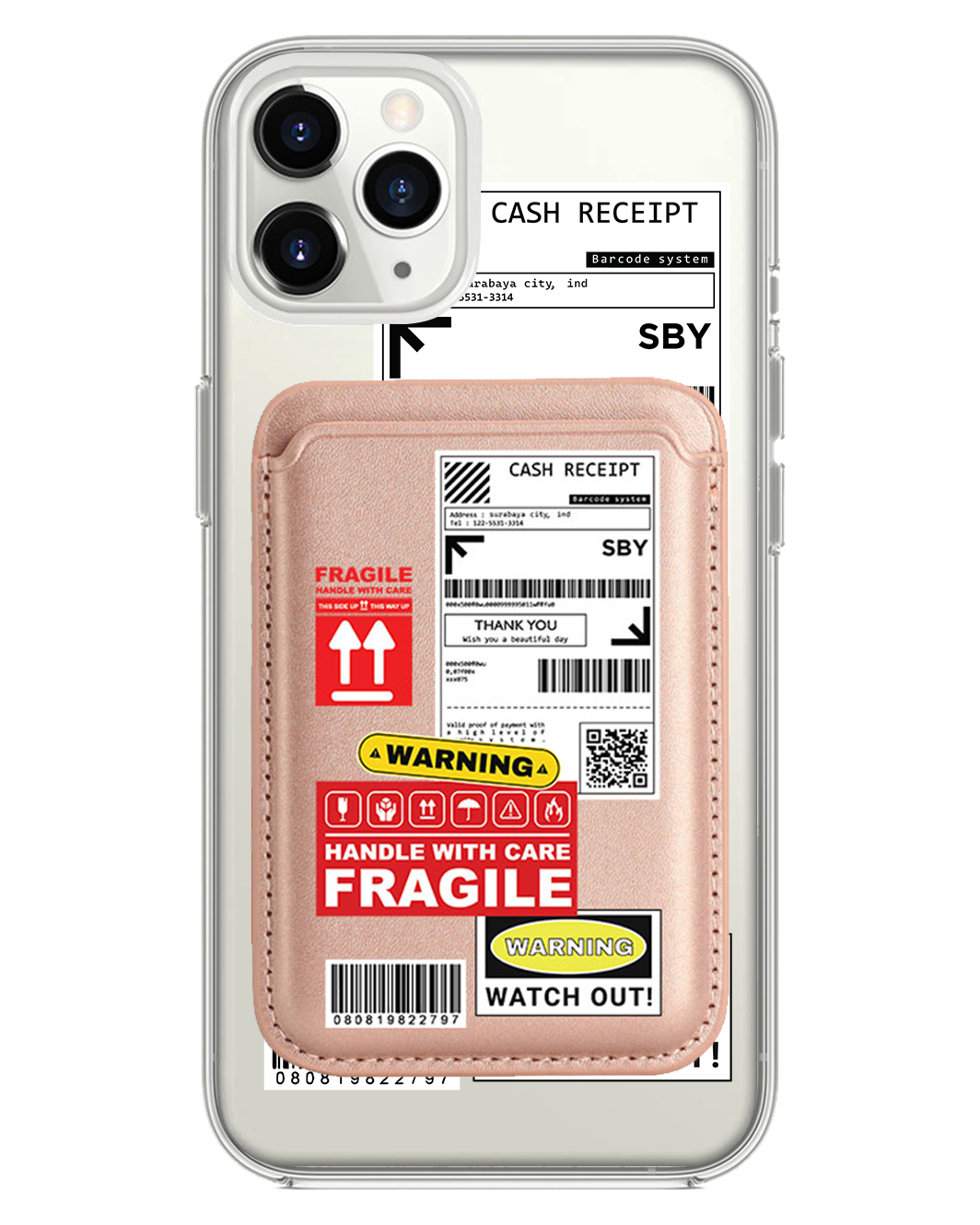 iPhone Magnetic Wallet Case - Shipping Label