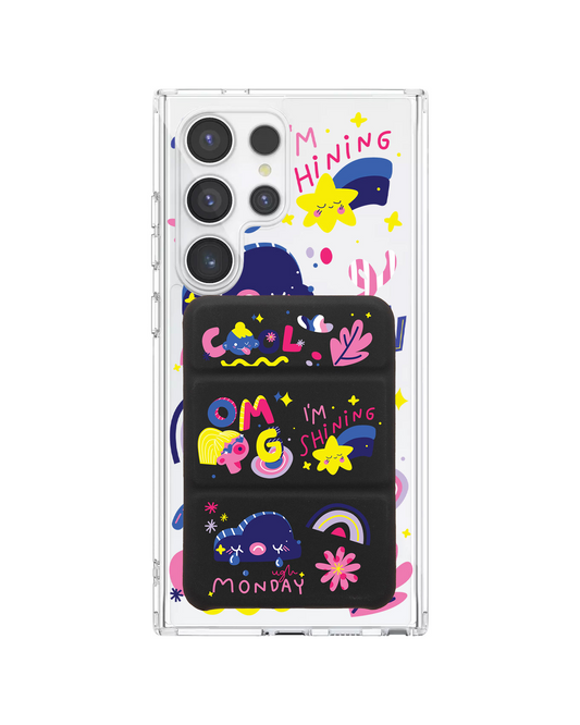 เคสกระเป๋าสตางค์พับสามทบแบบแม่เหล็กสำหรับ Android - Monday My Day