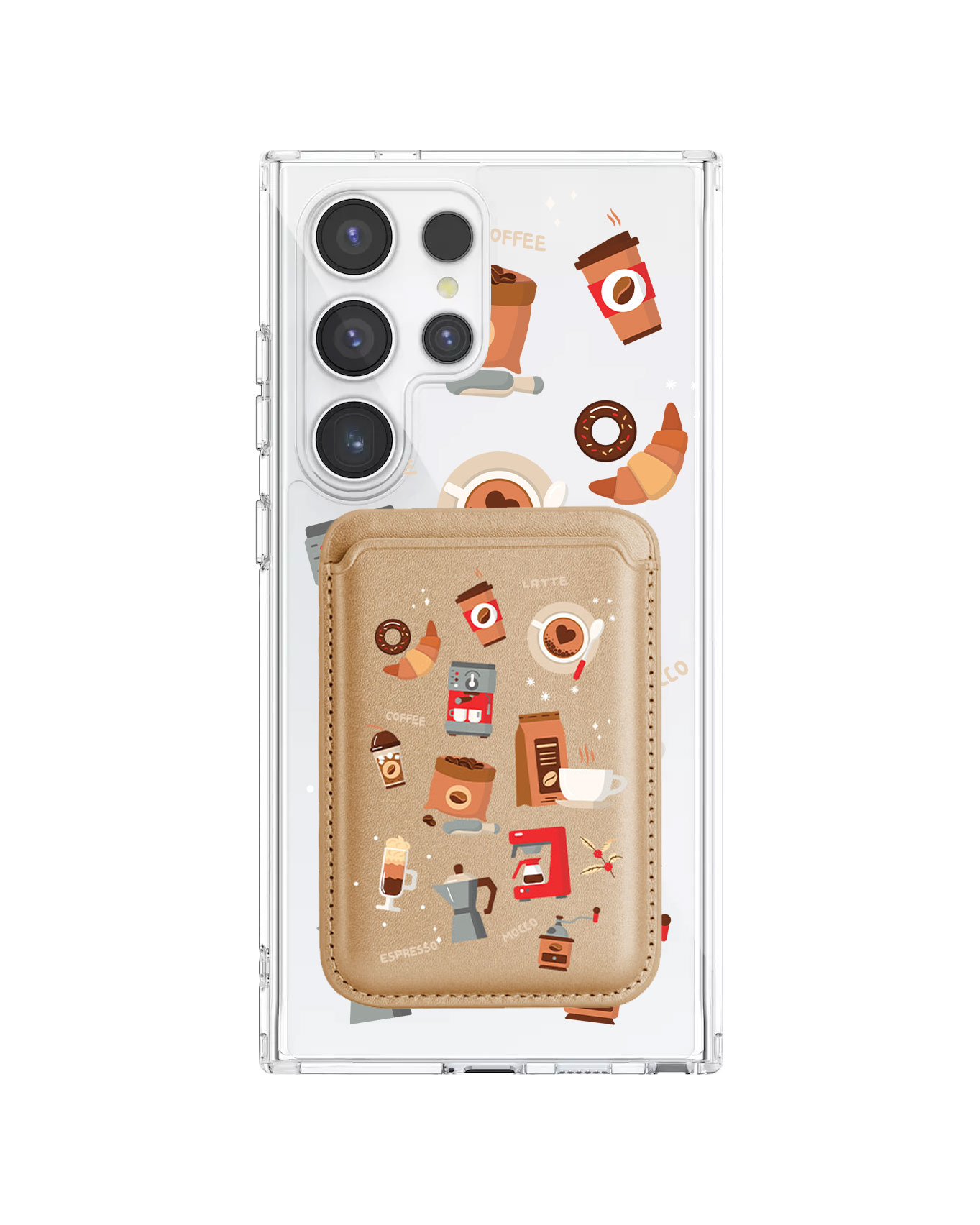 Android Magnetic Wallet Case - Barista