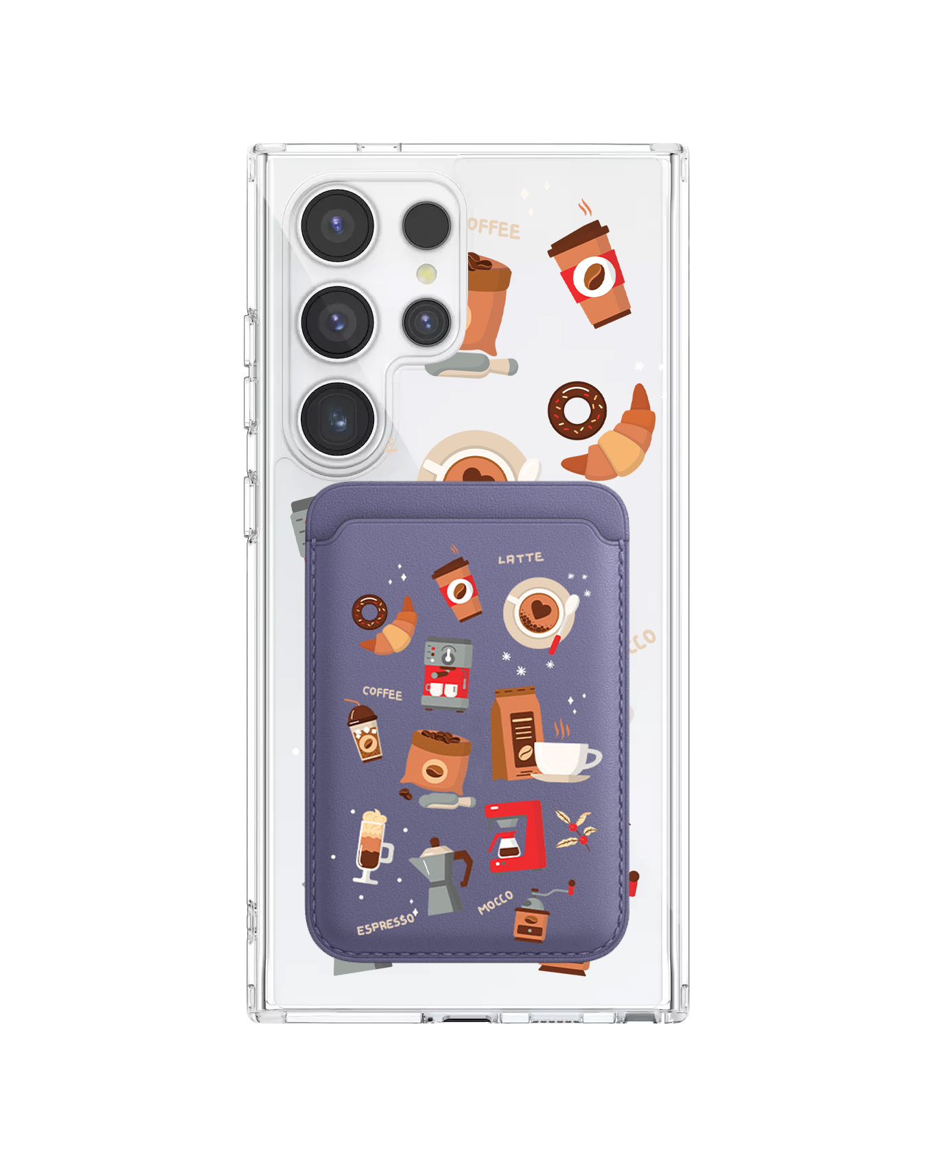 Android Magnetic Wallet Case - Barista