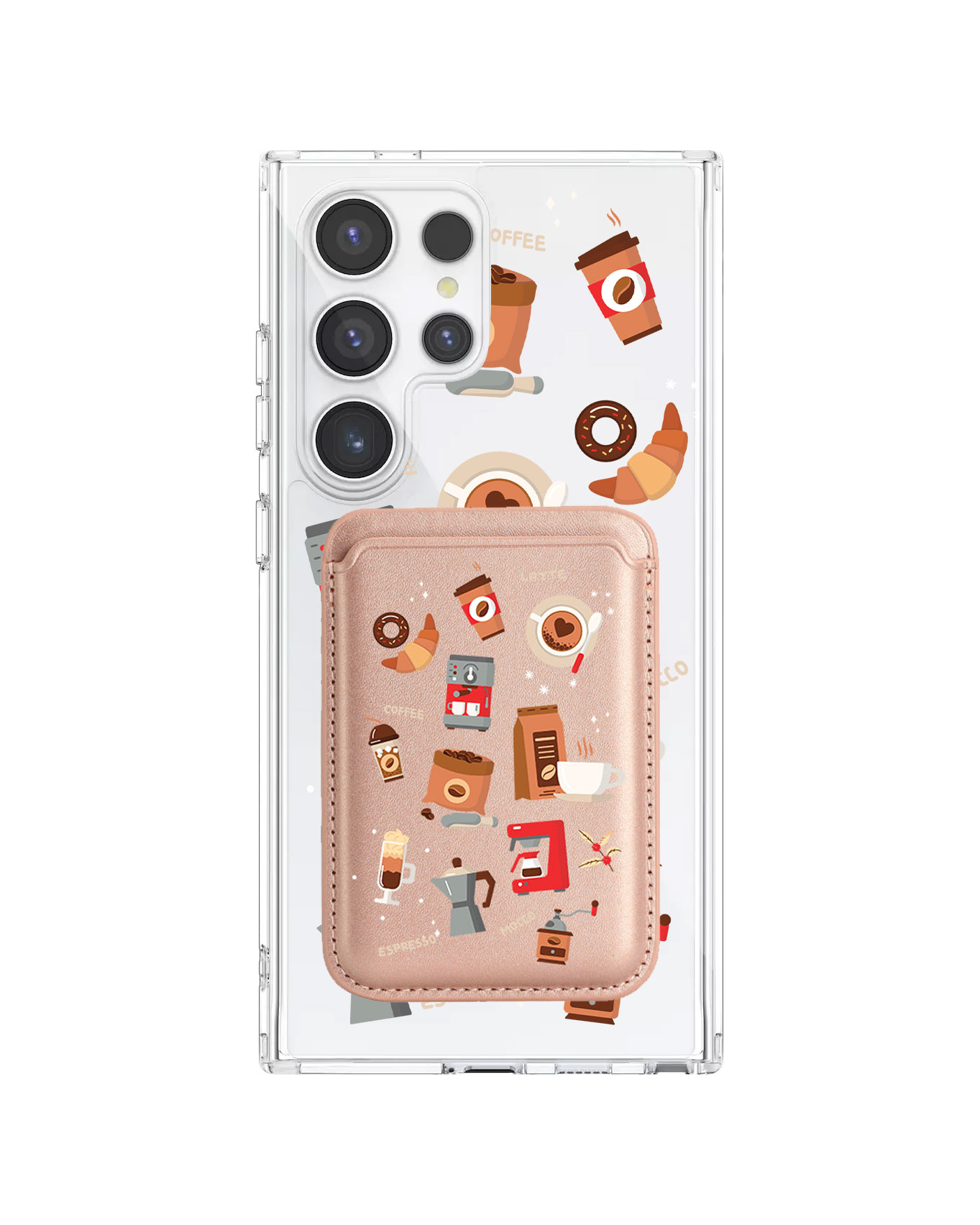 Android Magnetic Wallet Case - Barista