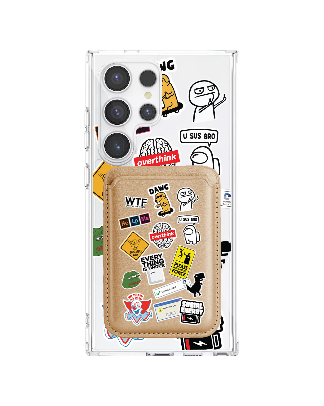 Android Magnetic Wallet Case - Brand Parody 2.0