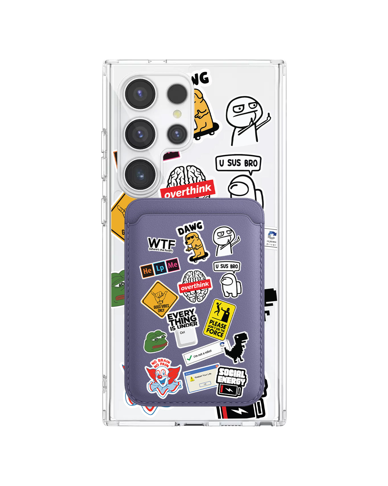 Android Magnetic Wallet Case - Brand Parody 2.0