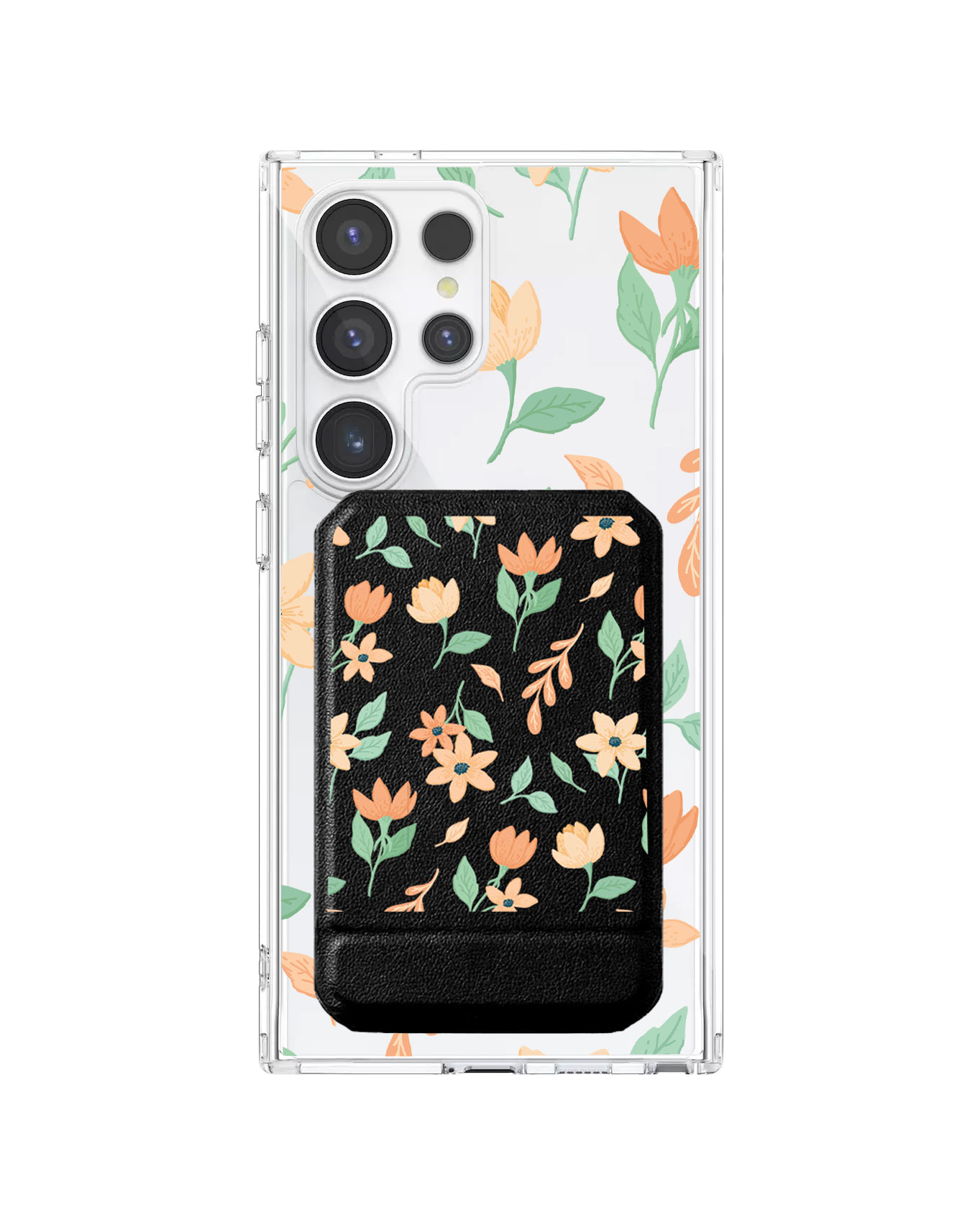 Android Magnetic Multifold Wallet - Birth Flower 4.0