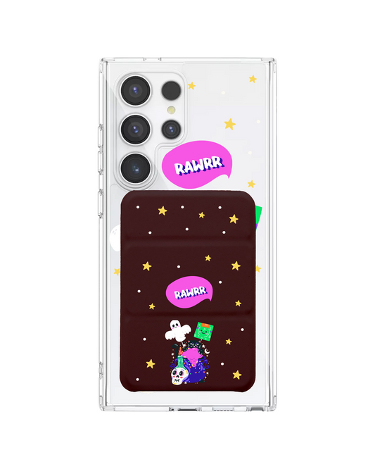 เคสกระเป๋าสตางค์พับสามทบแบบแม่เหล็กสำหรับ Android - Cat Monster