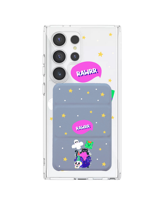 เคสกระเป๋าสตางค์พับสามทบแบบแม่เหล็กสำหรับ Android - Cat Monster