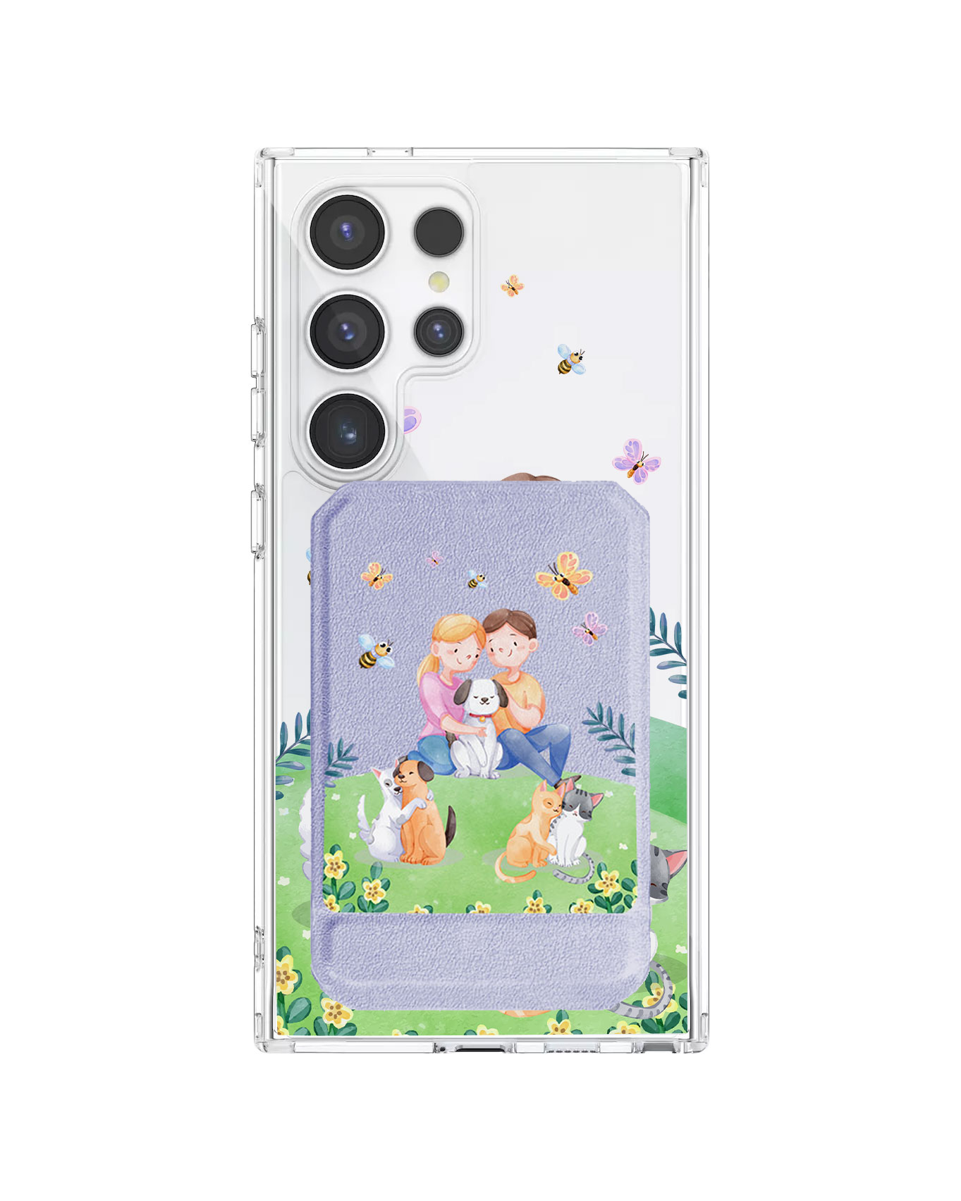 Android Magnetic Multifold Wallet - Adorable Animals