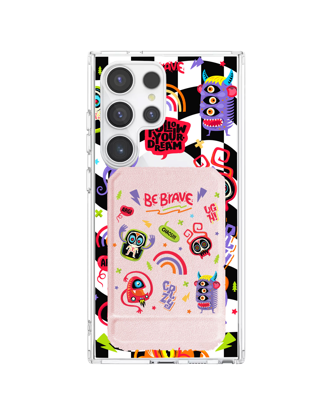 Android Magnetic Multifold Wallet - Baby Monster
