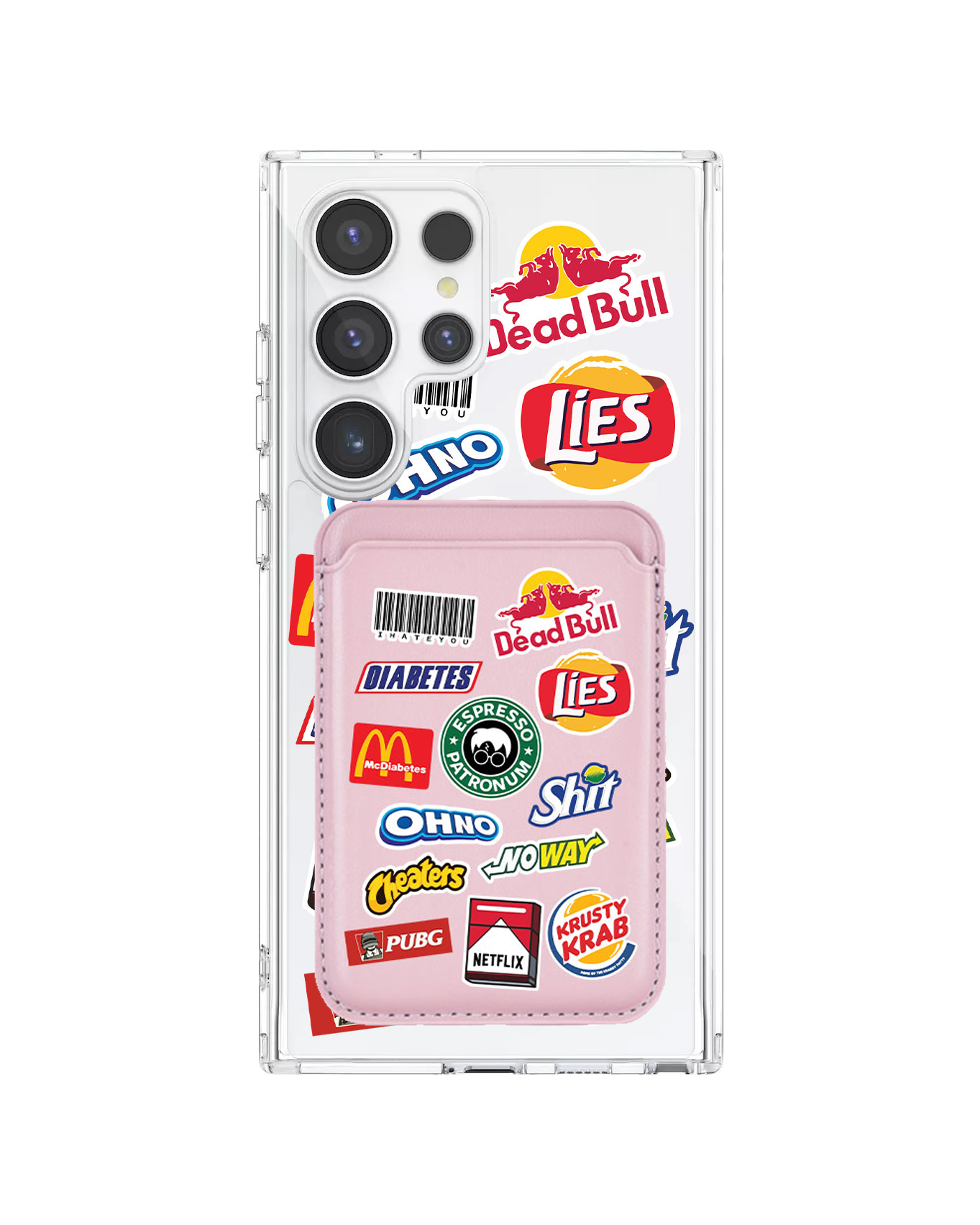 Android Magnetic Wallet Case - Food Parody