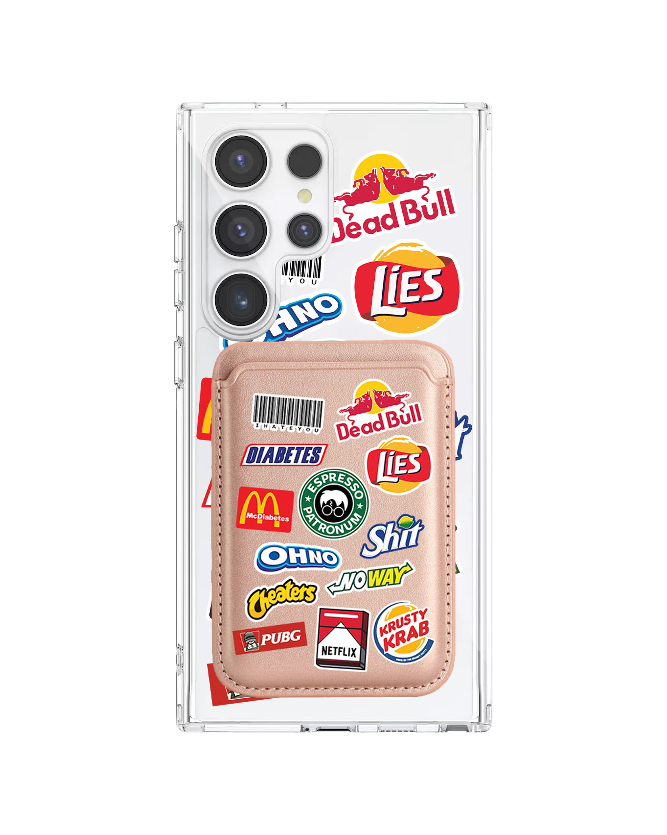 Android Magnetic Wallet Case - Food Parody