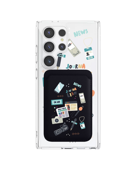 Android Magnetic Wallet Case - Journalism