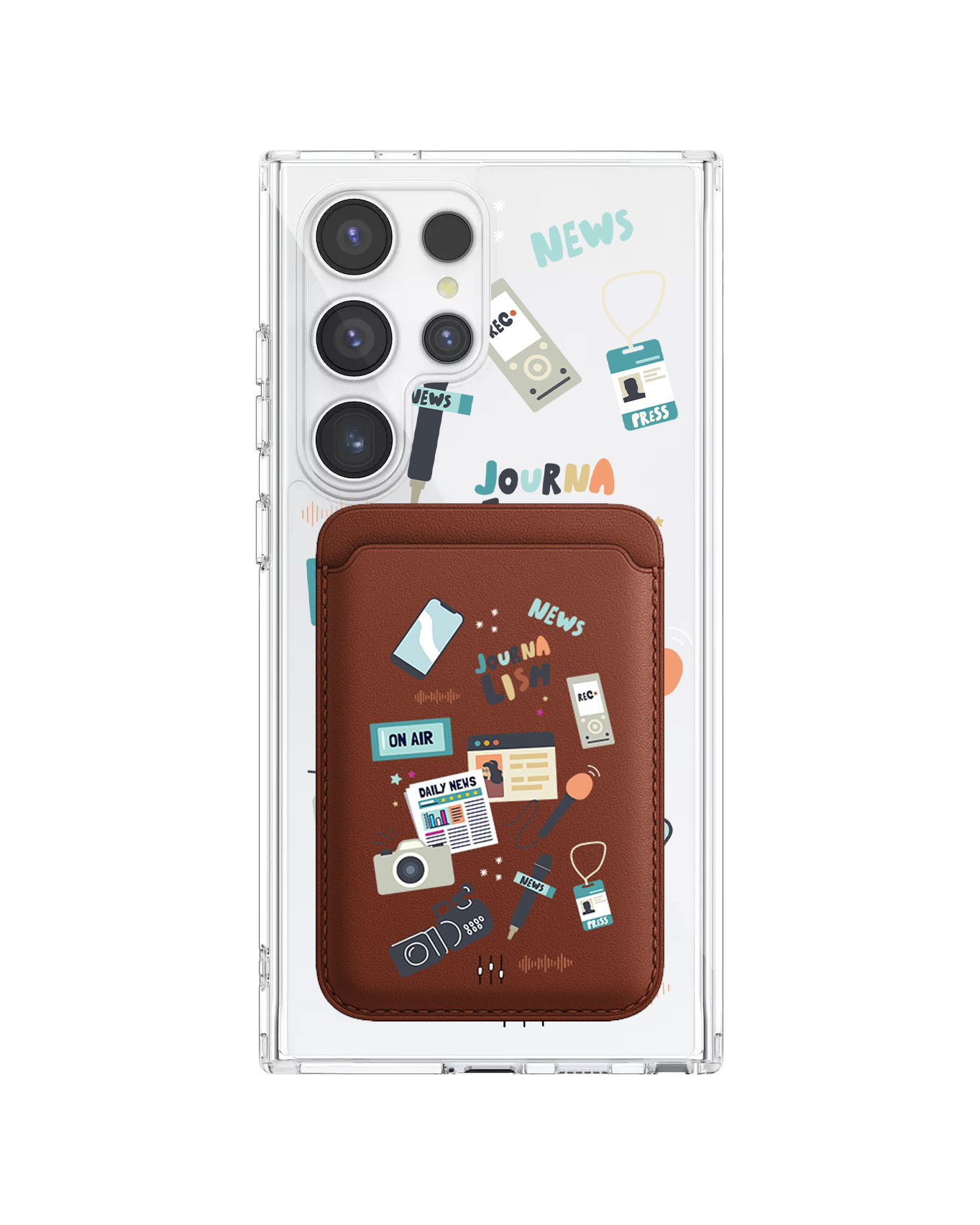 Android Magnetic Wallet Case - Journalism