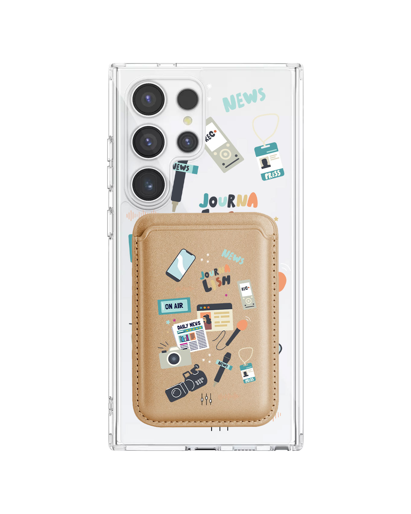 Android Magnetic Wallet Case - Journalism