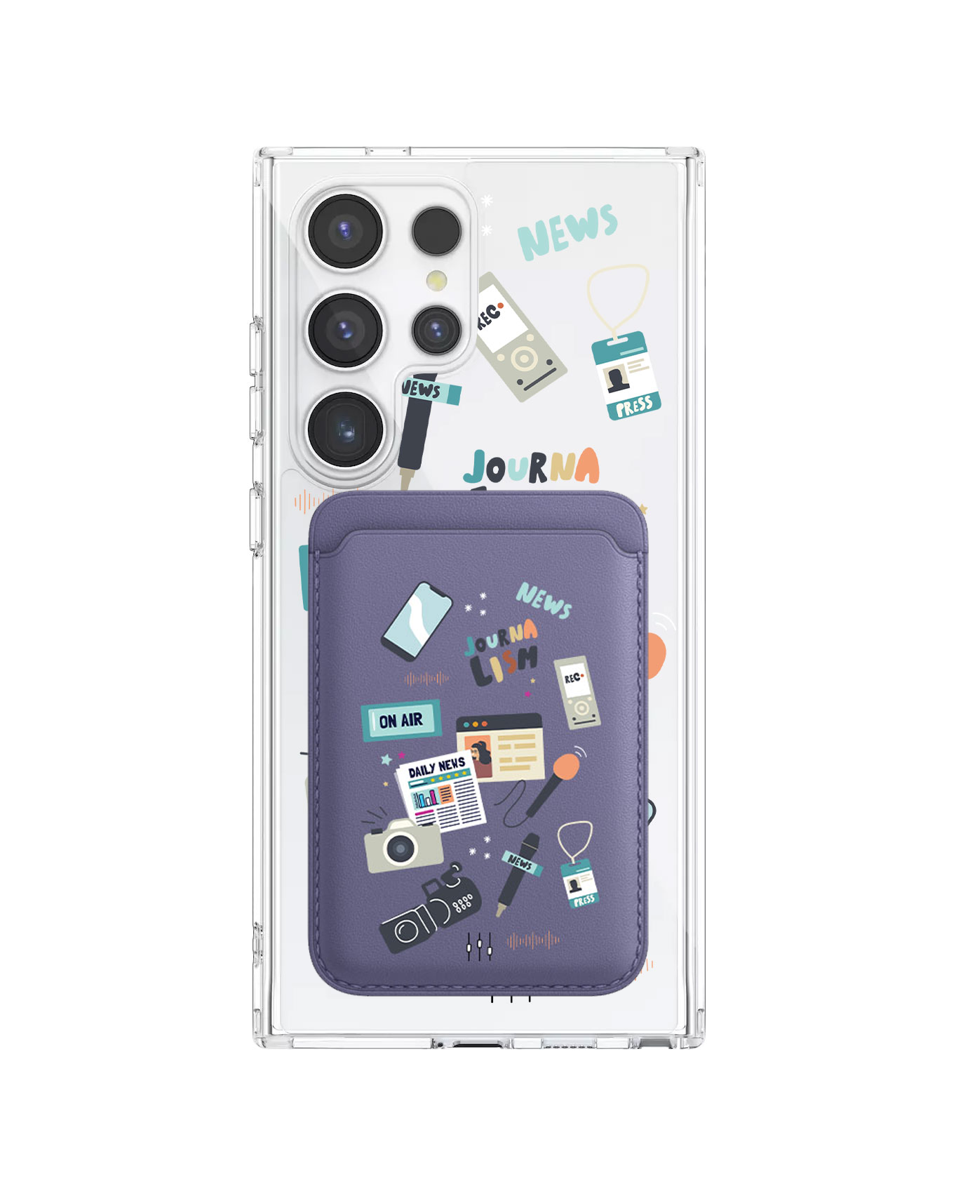 Android Magnetic Wallet Case - Journalism