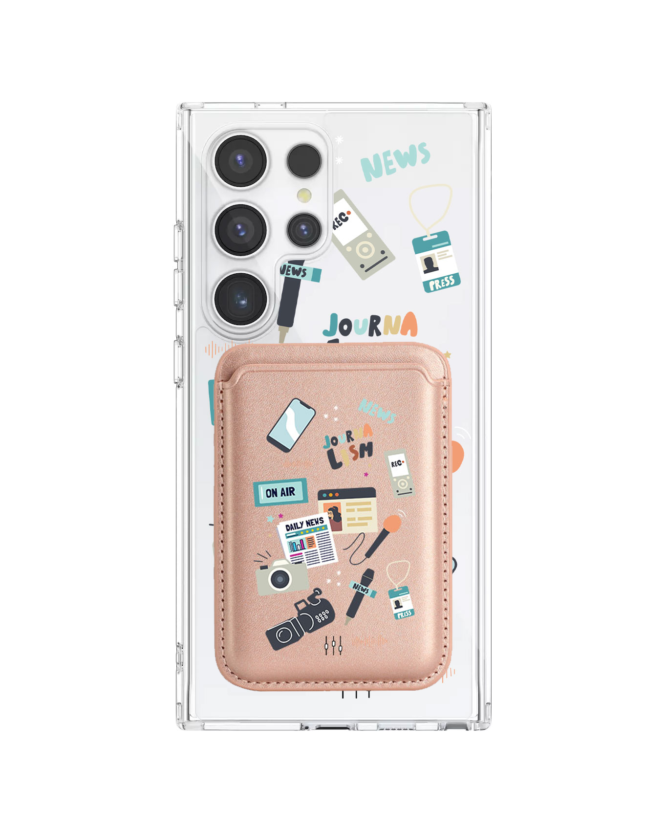 Android Magnetic Wallet Case - Journalism