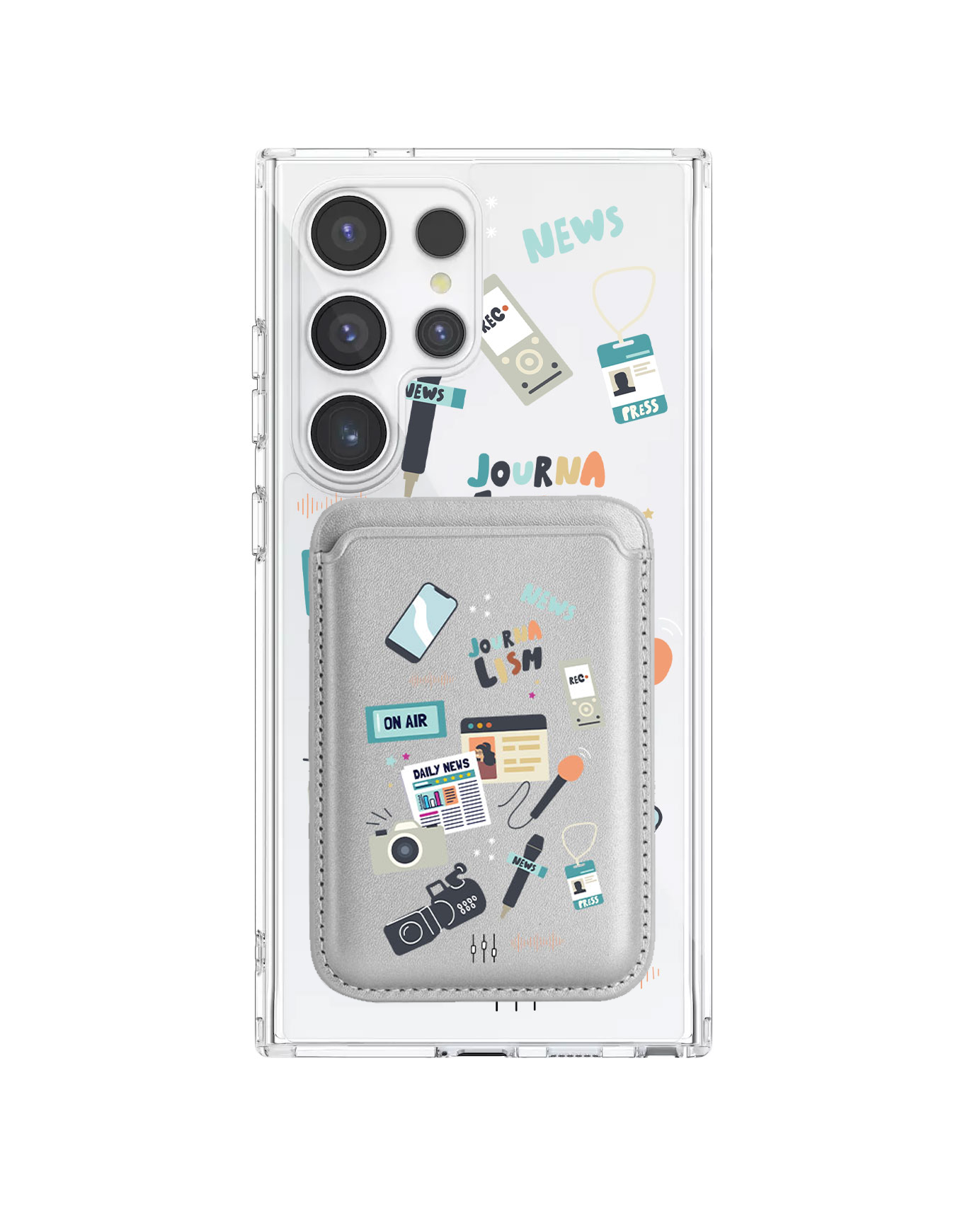 Android Magnetic Wallet Case - Journalism