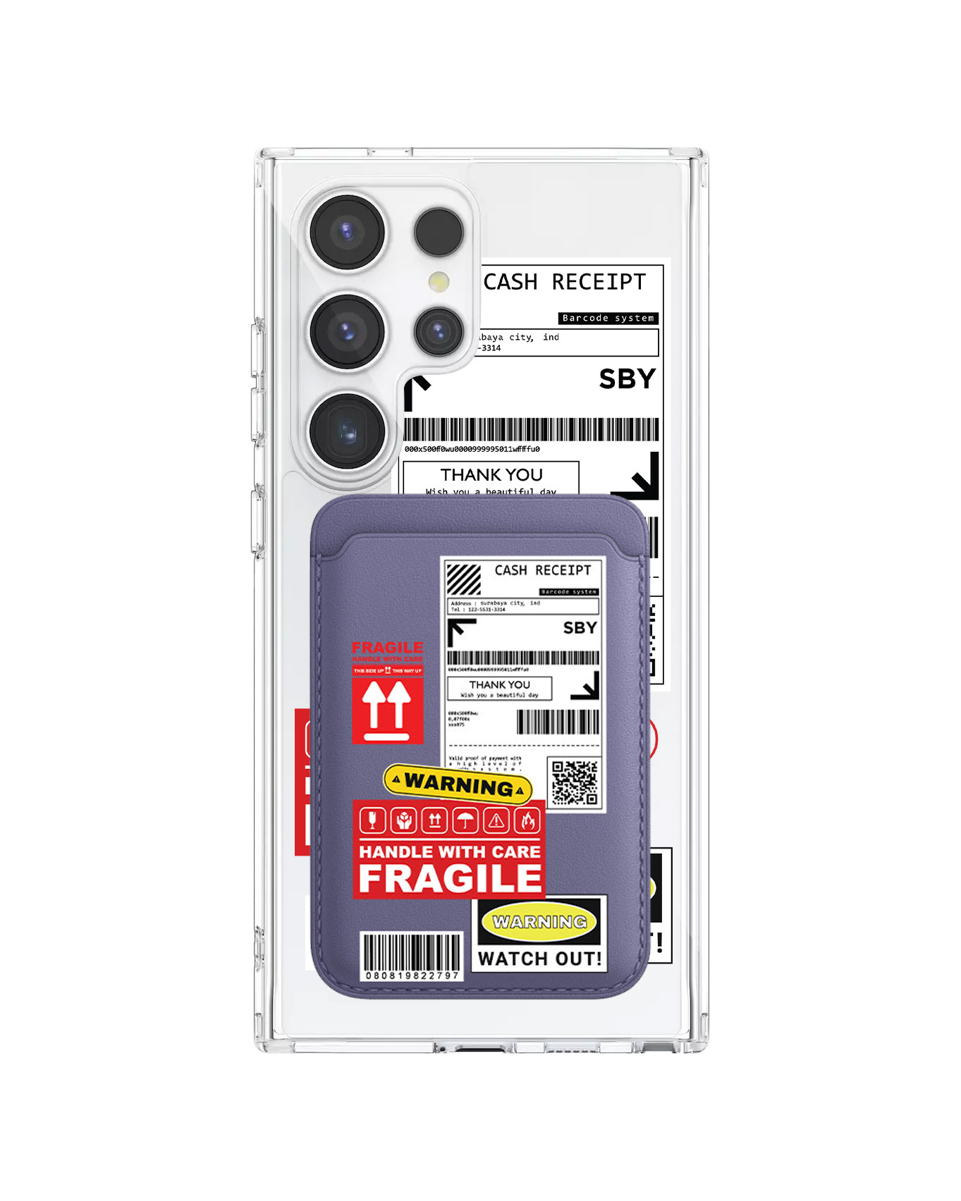 Android Magnetic Wallet Case - Shipping Label
