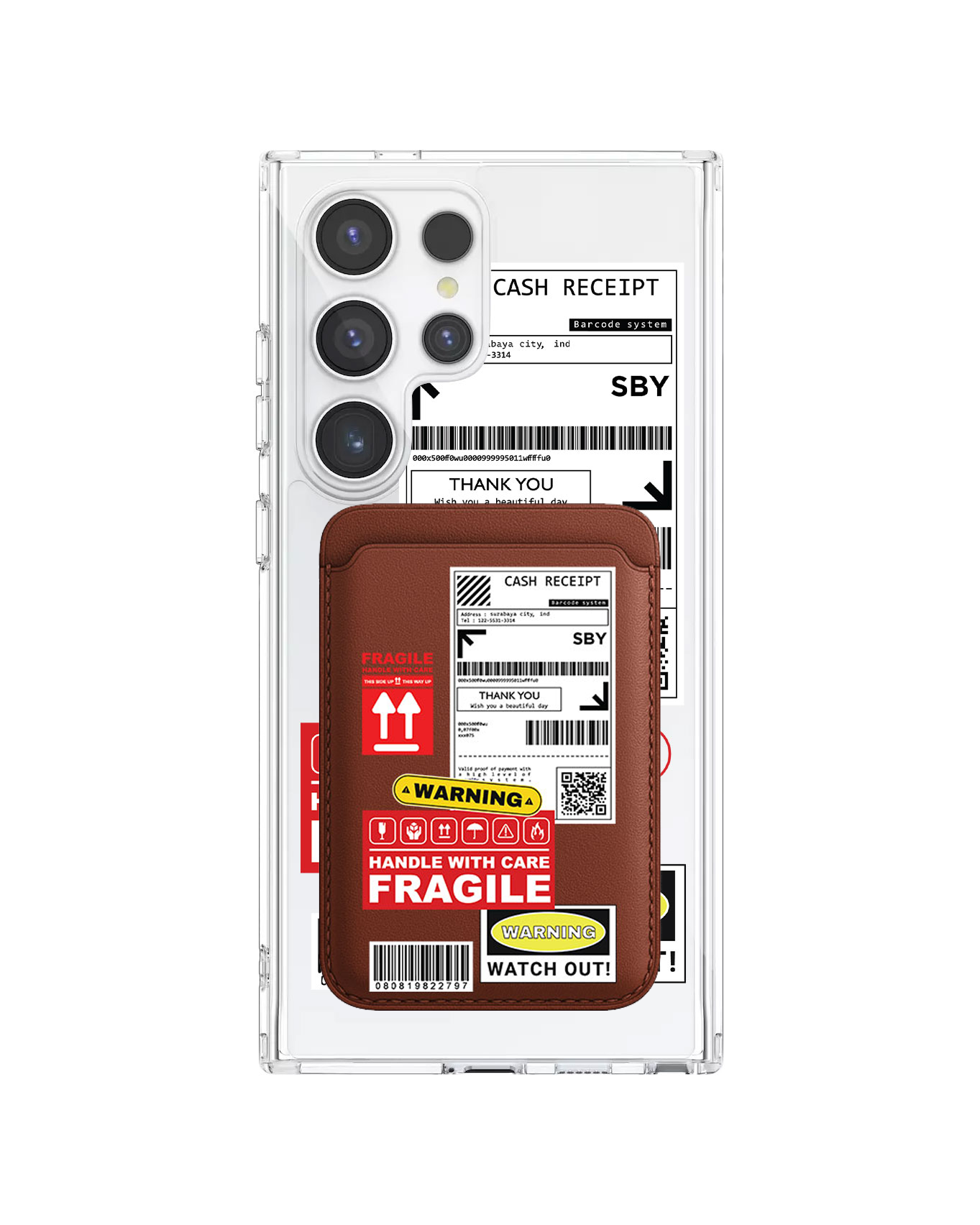 Android Magnetic Wallet Case - Shipping Label