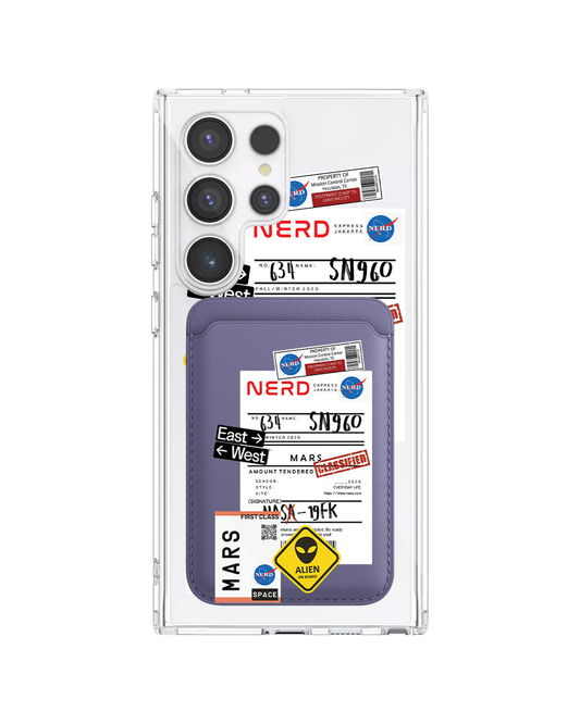 Android Magnetic Wallet Case - Ticket to Mars