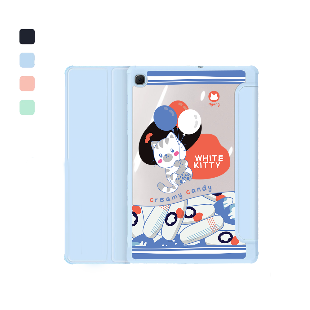 Android Tab Flipcover - White Kitty
