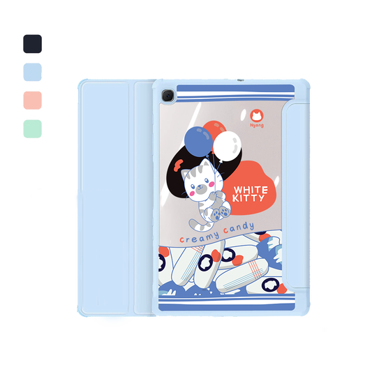 Android Tab Flipcover - White Kitty