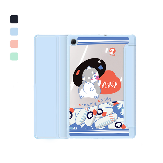 Android Tab Flipcover - White Puppy