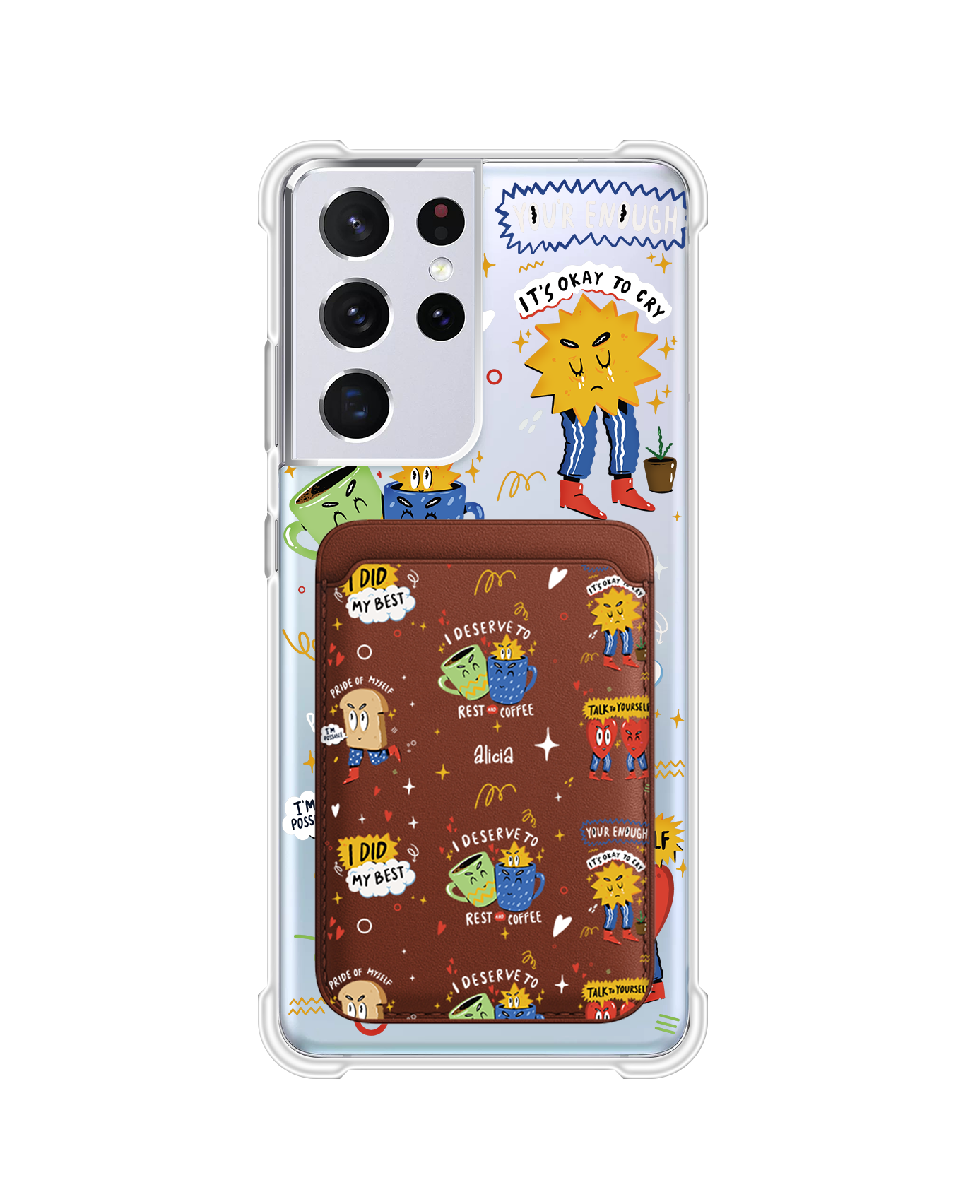Android Magnetic Wallet Case - Selfless Love 3.0