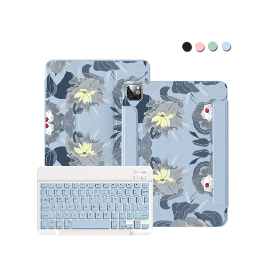 ฝาพับคีย์บอร์ดไร้สายสำหรับ iPad / Android Tab - September Morning Glory