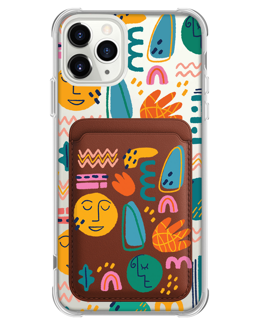iPhone Magnetic Wallet Case - Silent Art