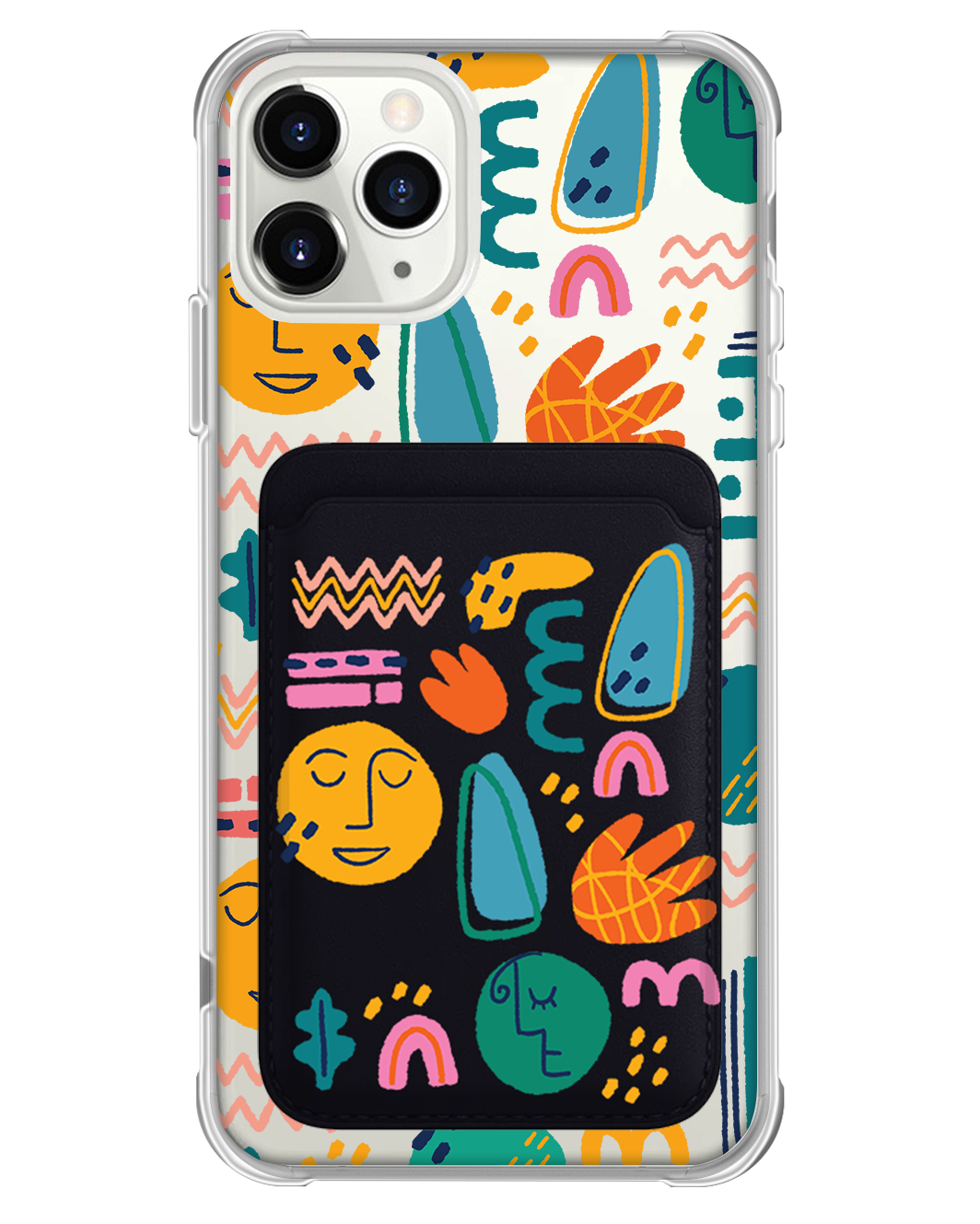 iPhone Magnetic Wallet Case - Silent Art