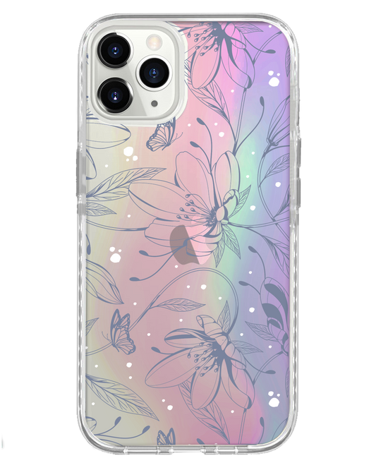 เคส iPhone Rearguard Holo - ลายดอกไม้และผีเสื้อ 2.0