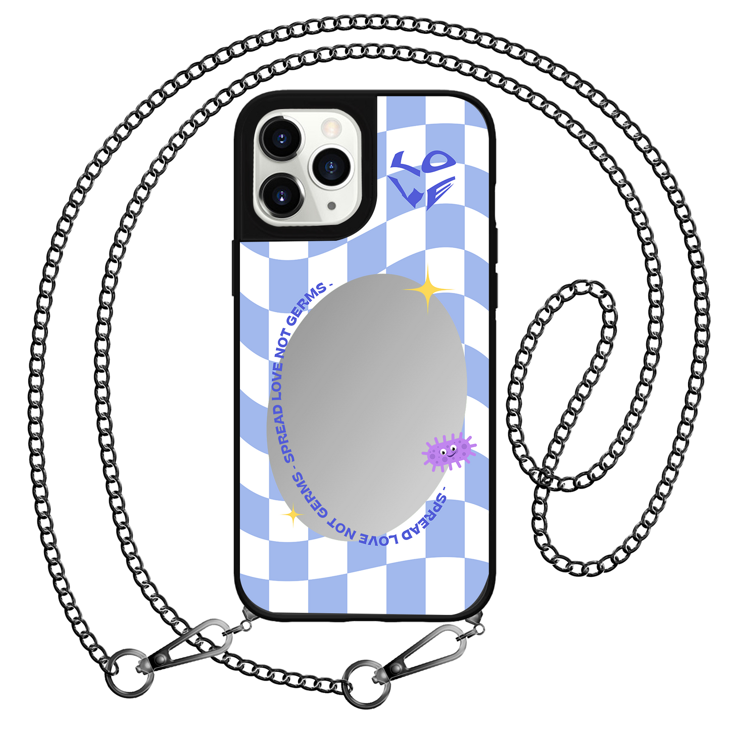 iPhone Mirror Grip - เผยแพร่ความรัก ไม่ใช่เชื้อโรค