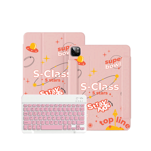 ฝาพับคีย์บอร์ดไร้สายสำหรับ iPad / Android Tab - Stray Kids 5 ดาว