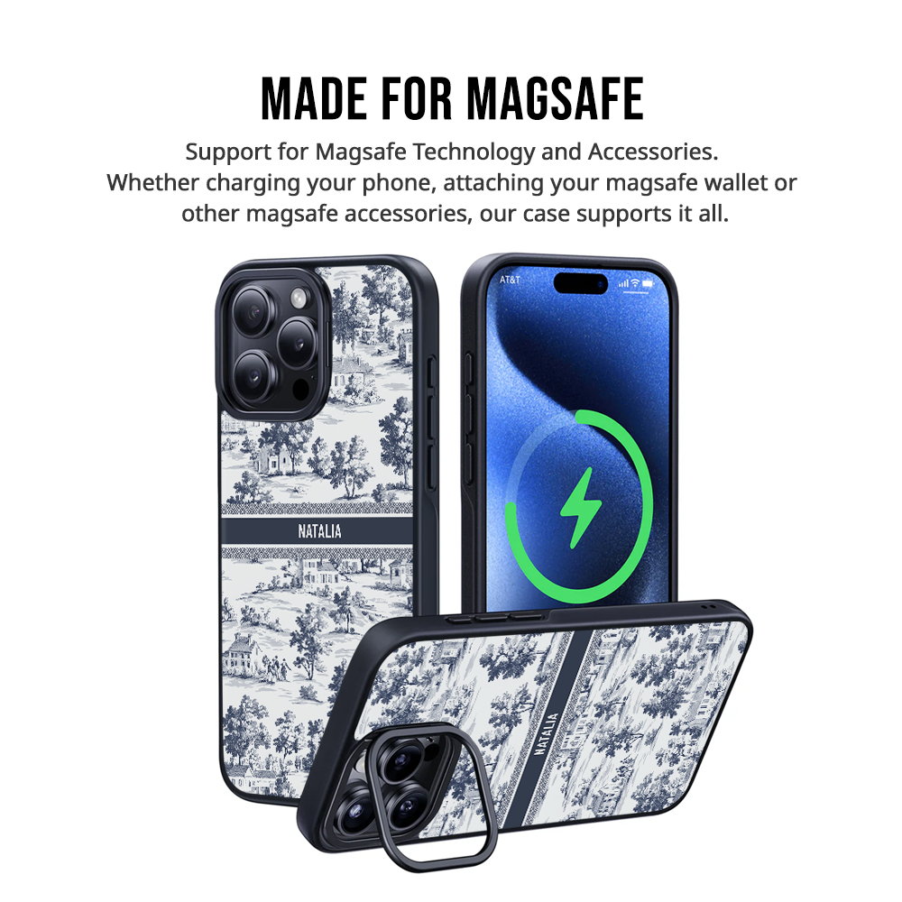 iPhone Standee Grip Case - Fish & Floral 1.0
