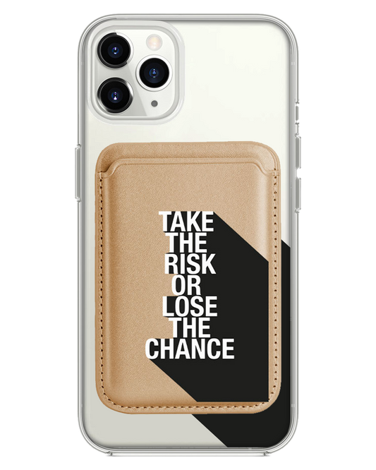 iPhone Magnetic Wallet Case - Take the Risk