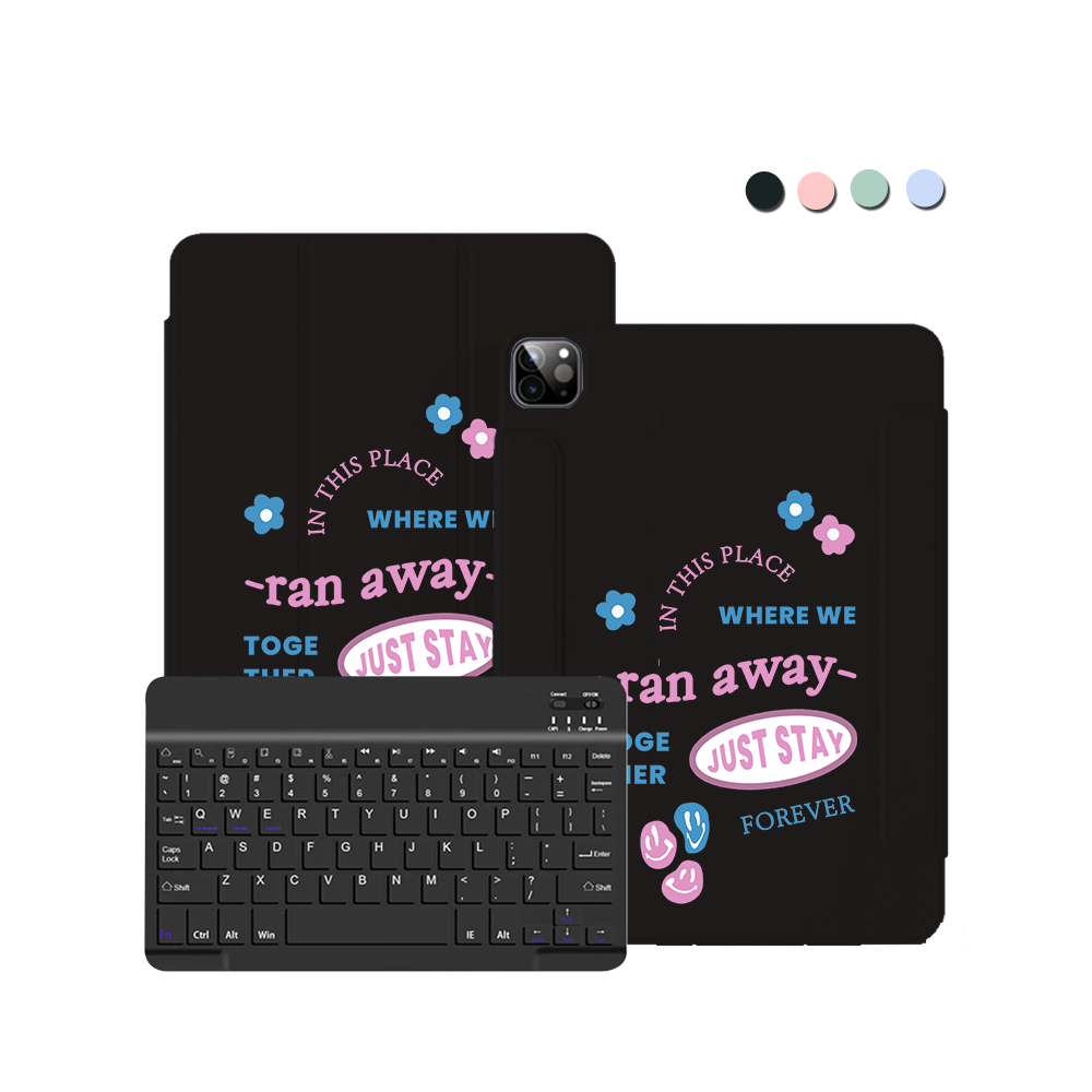 คีย์บอร์ดไร้สายแบบฝาพับสำหรับ iPad / Android Tab - เนื้อเพลง TXT