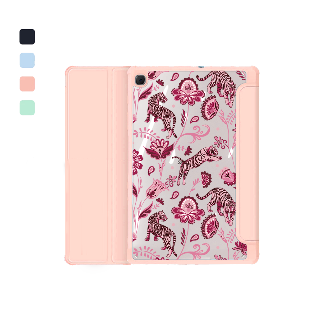 غطاء قابل للطي لجهاز Android Tab - نمر وزهور 2.0