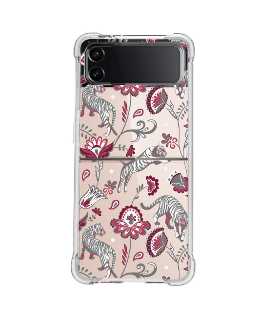 Android Flip / Fold Rearguard Hybrid - Tiger & Floral 6.0