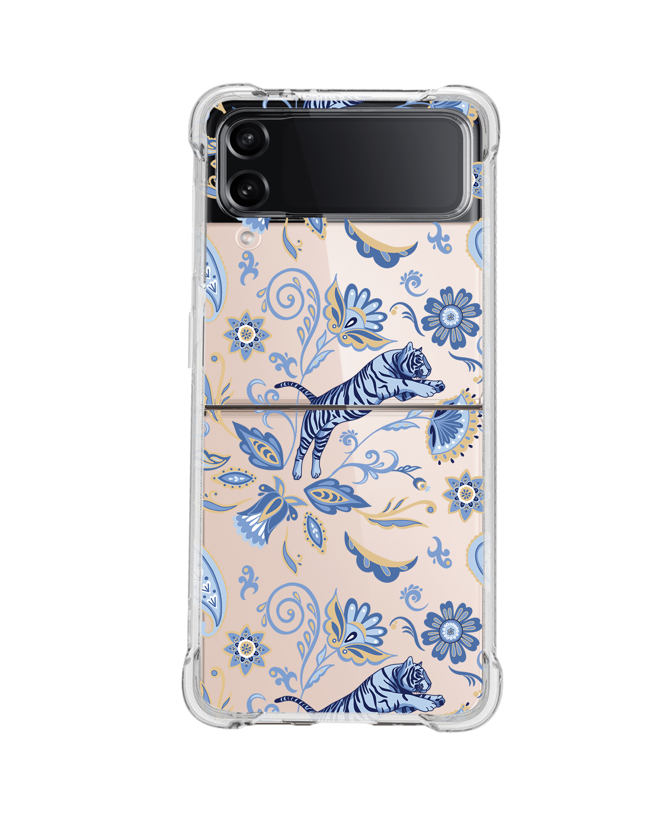 Android Flip / Fold Rearguard Hybrid - Tiger & Floral