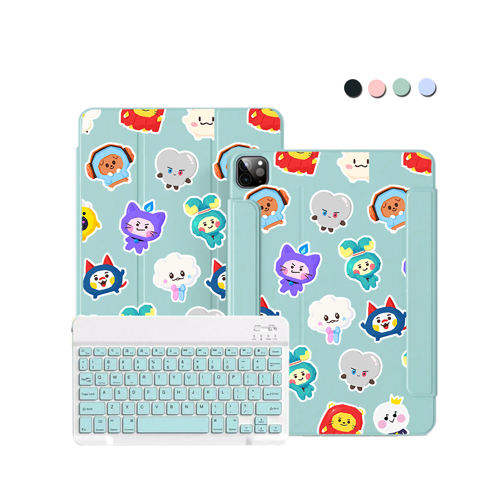 ฝาพับคีย์บอร์ดไร้สายสำหรับ iPad / Android - Treasure Truz