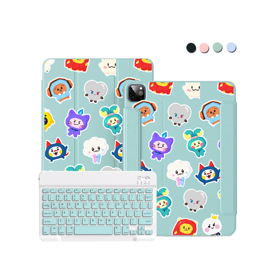 ฝาพับคีย์บอร์ดไร้สายสำหรับ iPad / Android - Treasure Truz