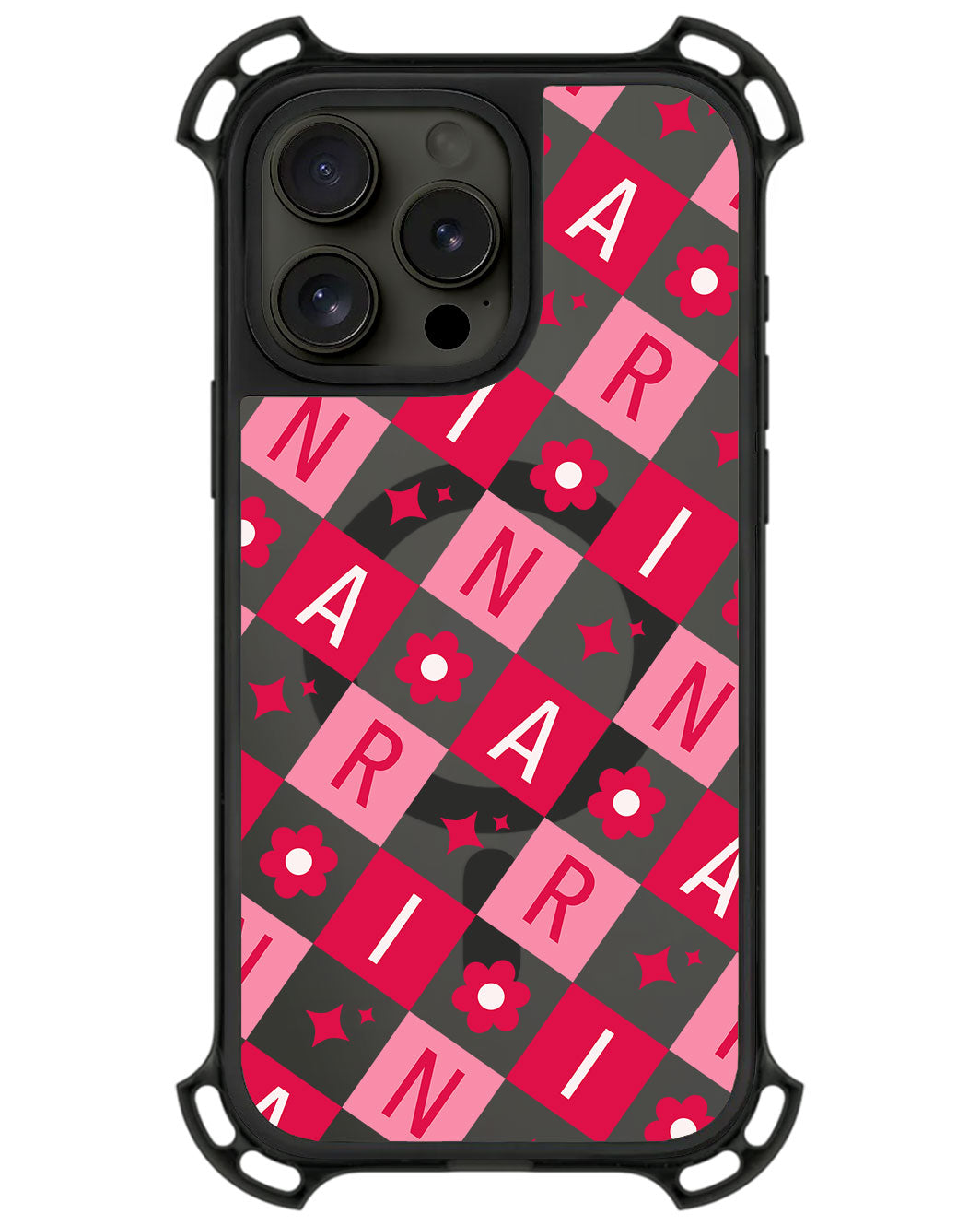 iPhone Rearguard UltimateZ - CUSTOM MONOGRAM 3.0 Flower Grid 1.0