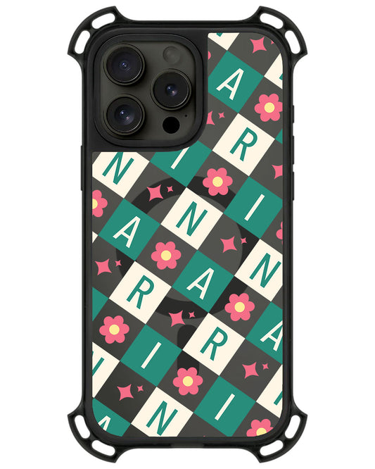 iPhone Rearguard UltimateZ - CUSTOM MONOGRAM 3.0 Flower Grid 4.0
