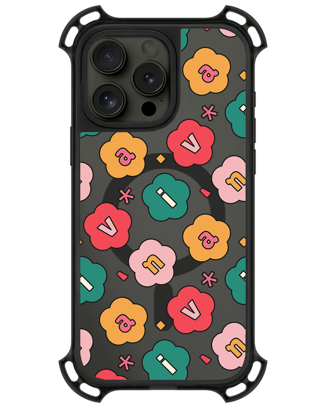 iPhone Rearguard UltimateZ - CUSTOM MONOGRAM 3.0 Flower Petals 3.0